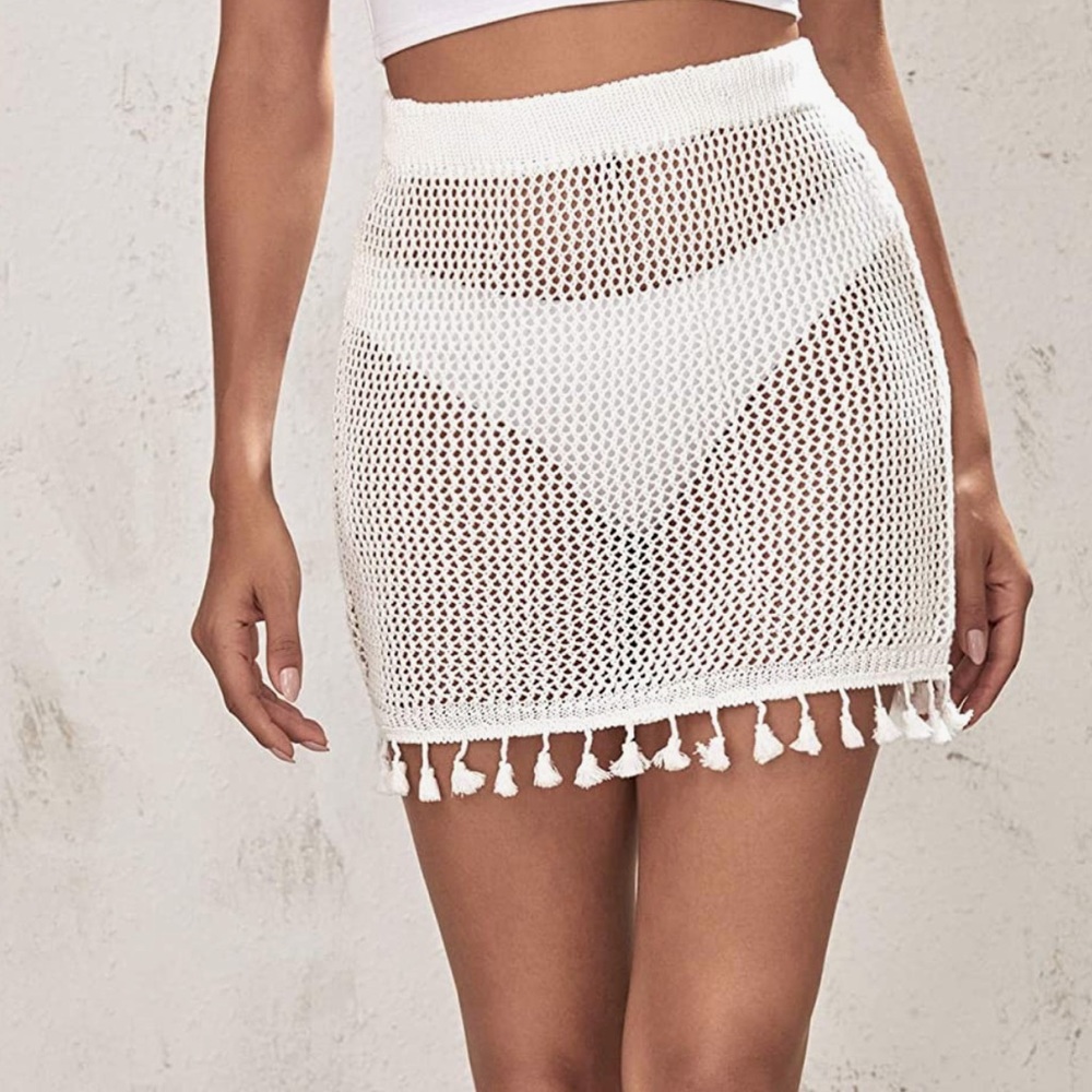 Crochet Beach Cover Up Skirt
